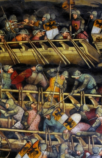 Spinello Aretino, Battle at Punta di San Salvatore